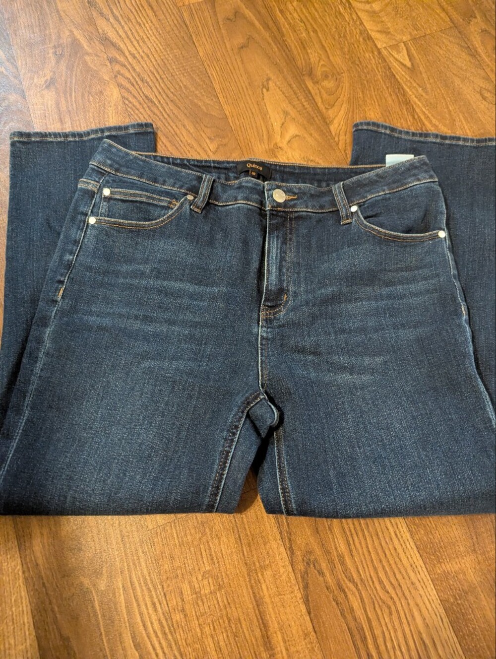 Quince Women Stretch Relaxed Straight Jeans 32x26 Used